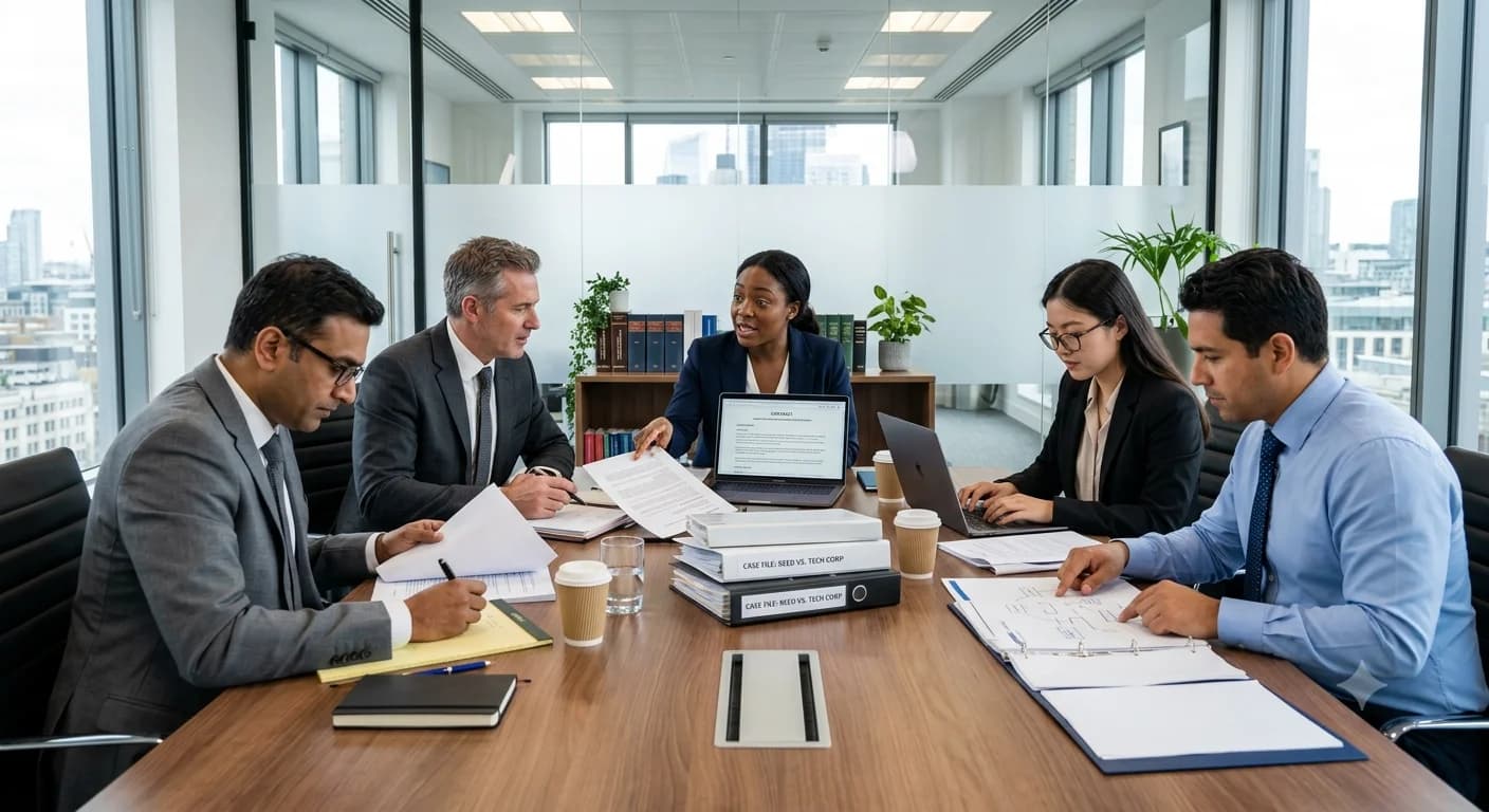 Lloyds PR legal team in a case review meeting